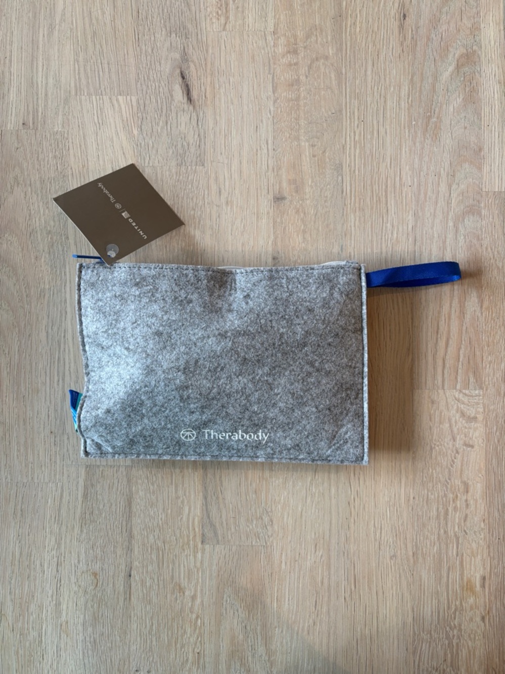 Therabody Luxury Airline Travel Amenity Kit-Gray & Blue NWT Vacation Selfcare